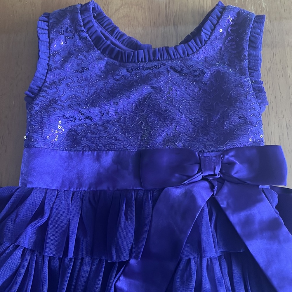 Super Cute Purple Jona Michelle Dress Girls size 5 - Picture 2 of 3